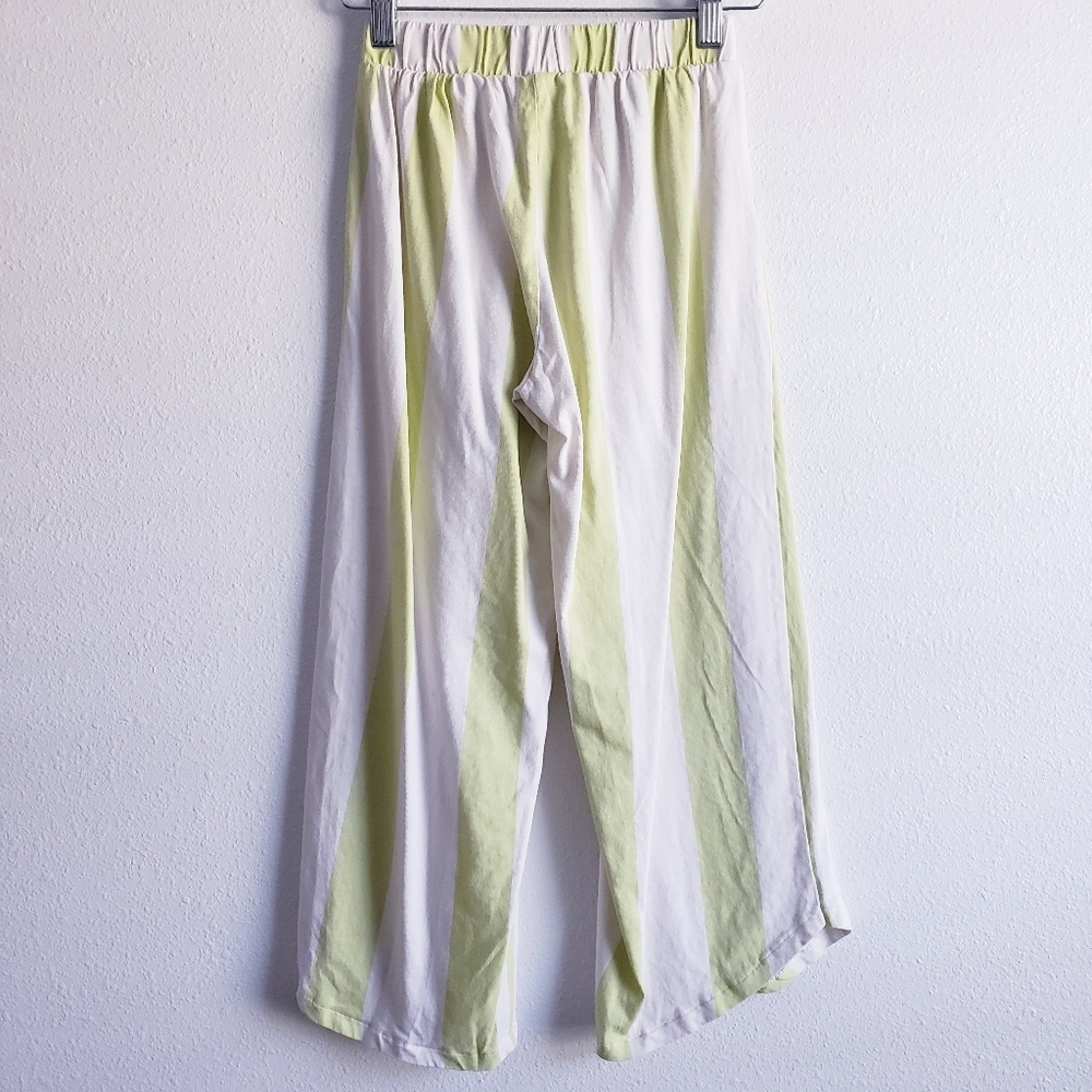 Zara Wide Leg Striped Bohemian Universal Pants - Picture 3 of 5